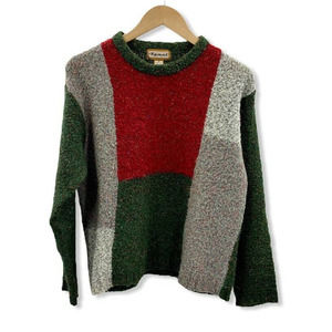 Kamal Colorblock Crewneck Sweater Size L